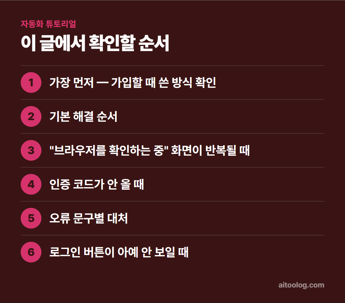 챗GPT 로그인 안 될 때 확인 순서 정리