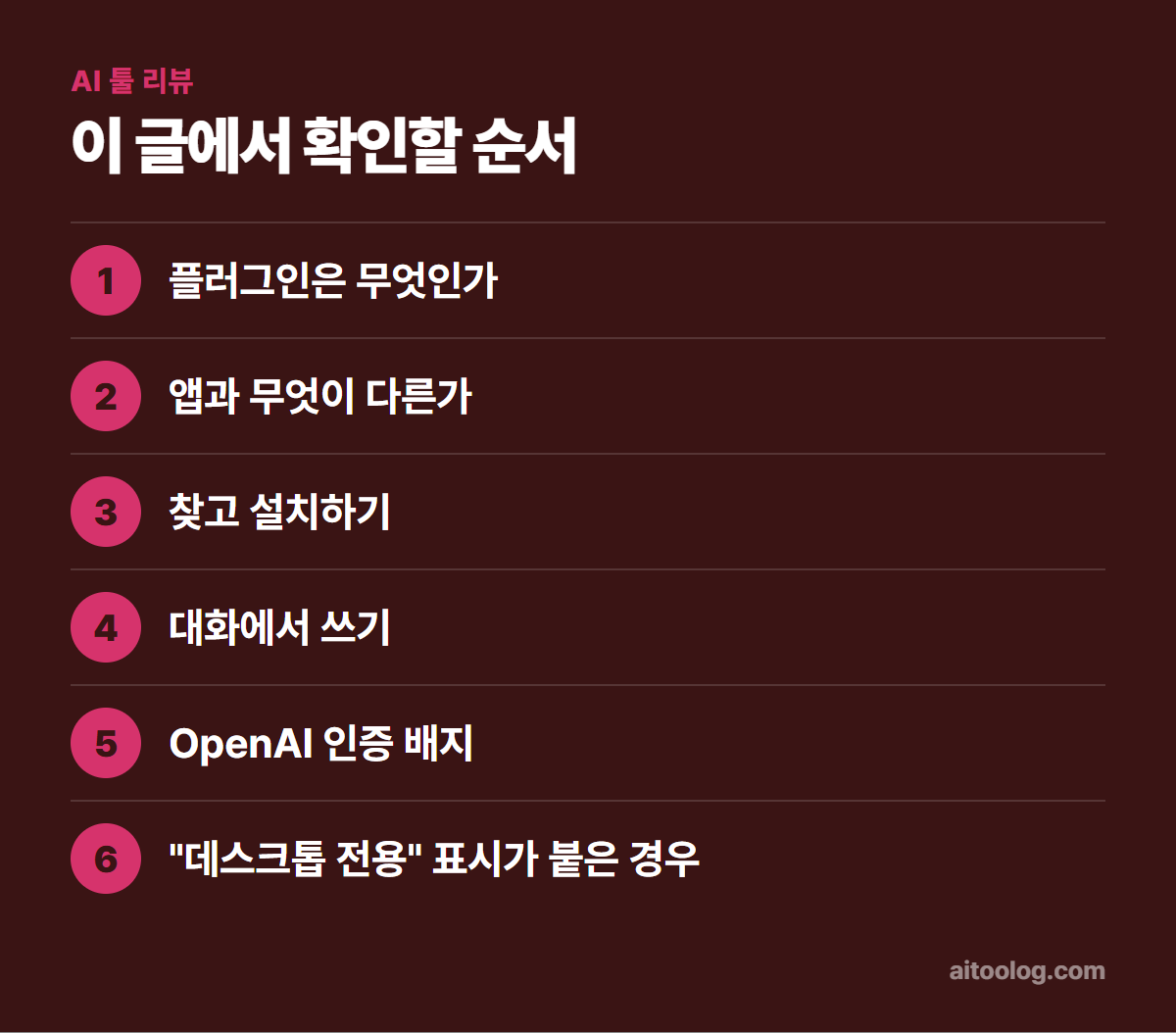 챗GPT 플러그인이란 확인 순서 정리