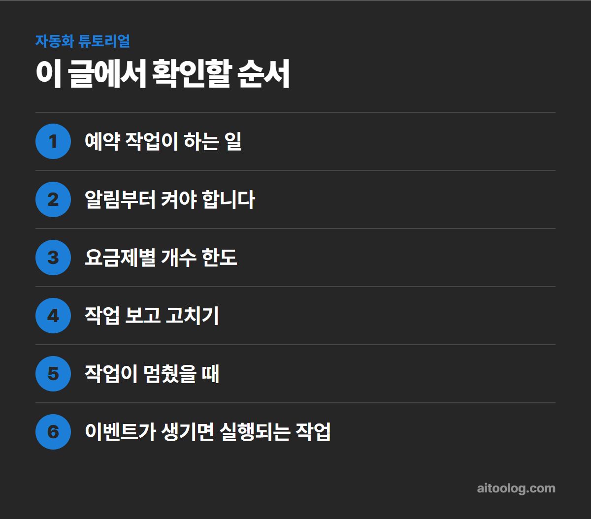 챗GPT 예약 작업 쓰는 법 확인 순서 정리