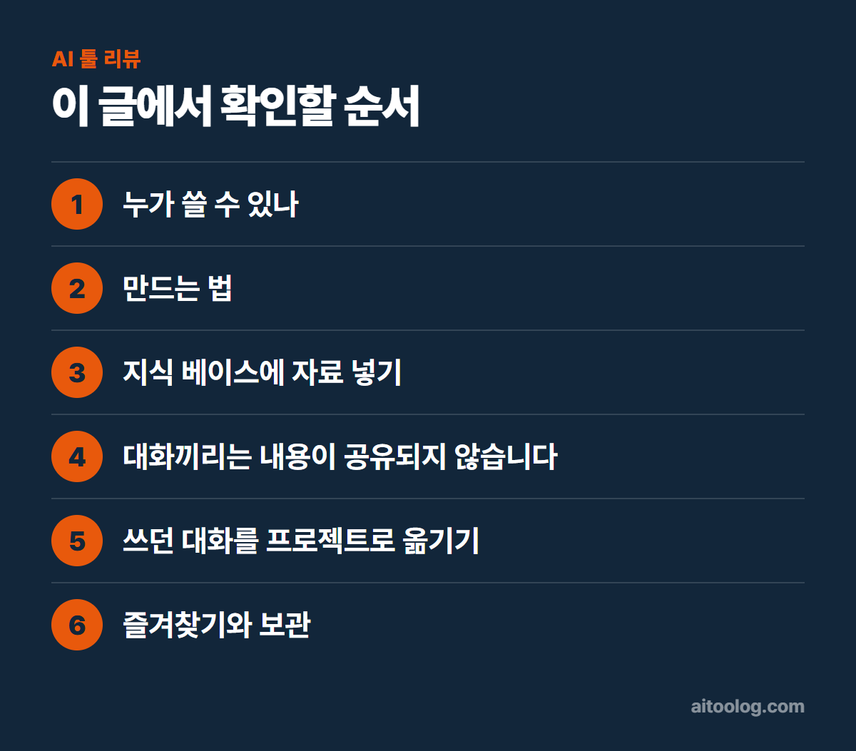 클로드 프로젝트 사용법 확인 순서 정리