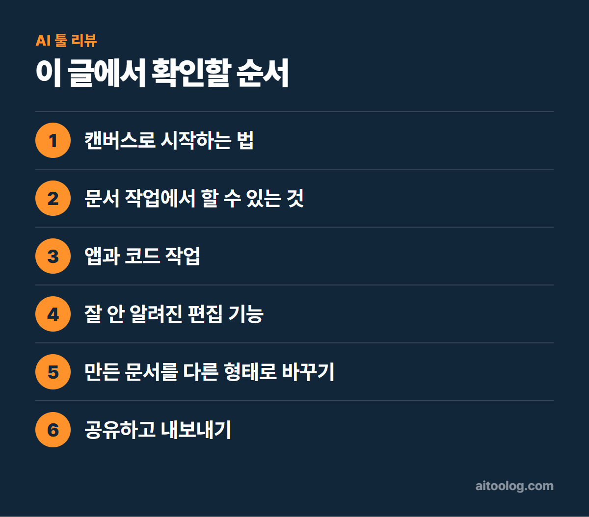 제미나이 캔버스 사용법 확인 순서 정리